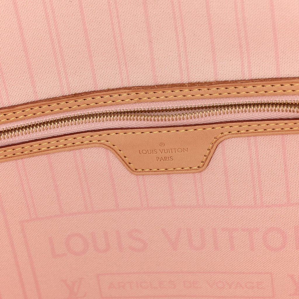 Damier Azur Neo Neverfull MM Rose Ballerine