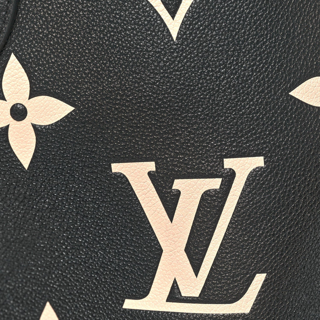 Empreinte Monogram Giant Neverfull MM Black Beige