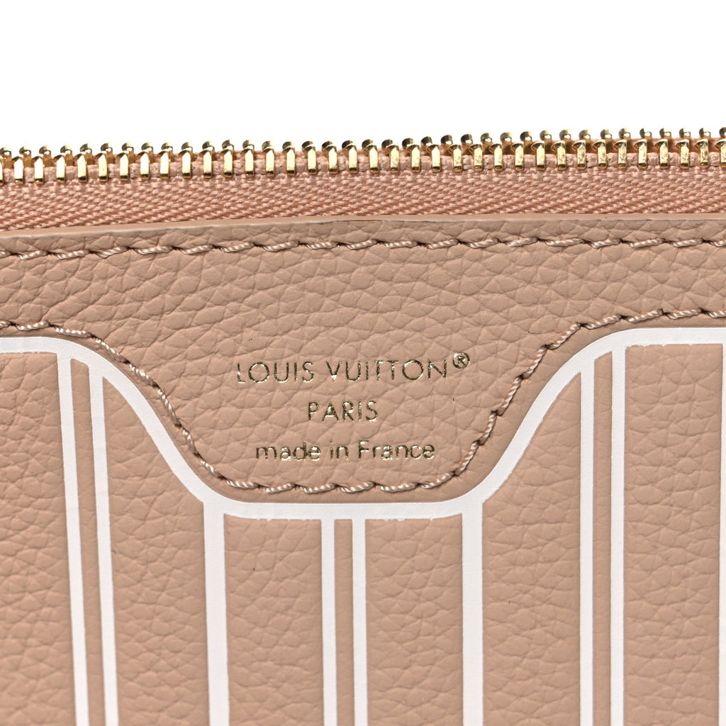 Calfskin Neverfull Inside Out MM Pochette Dune Hazelnut