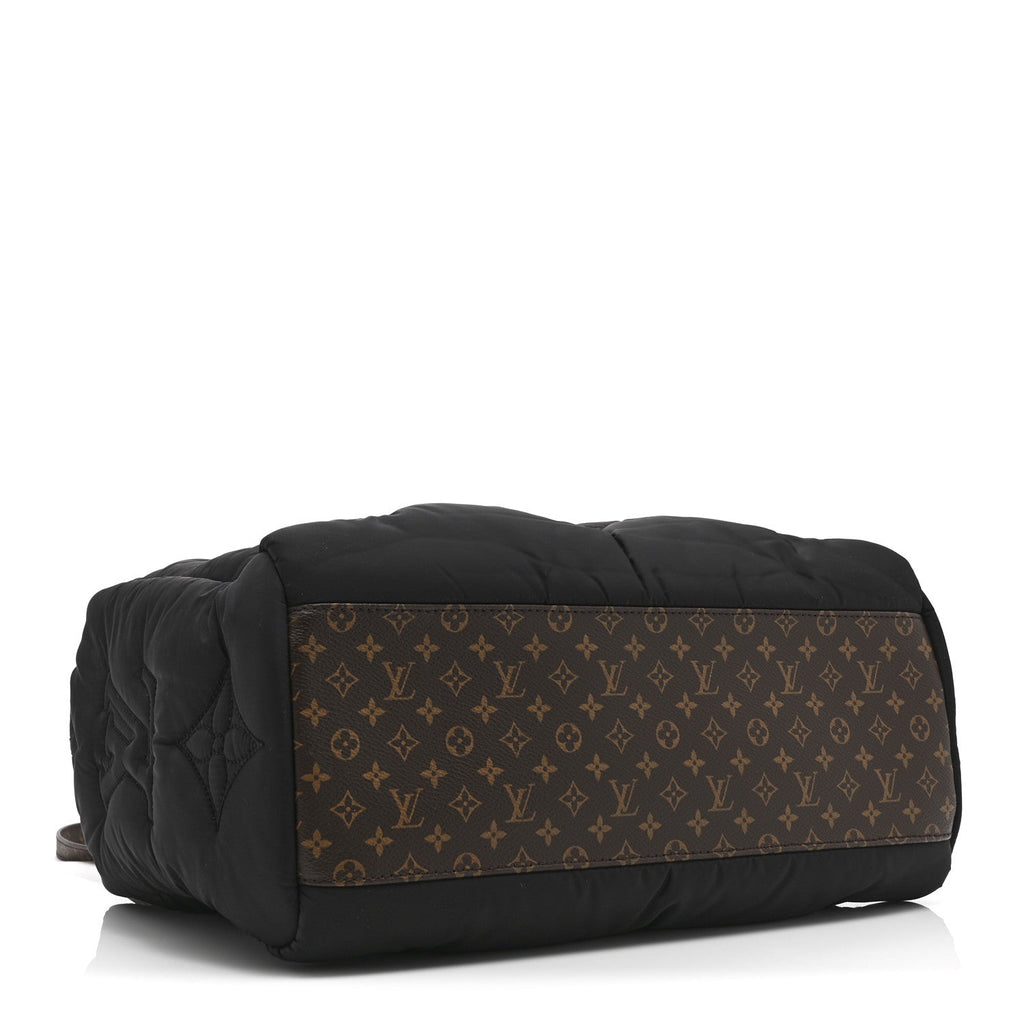Econyl Monogram Pillow Giant Onthego MM Black