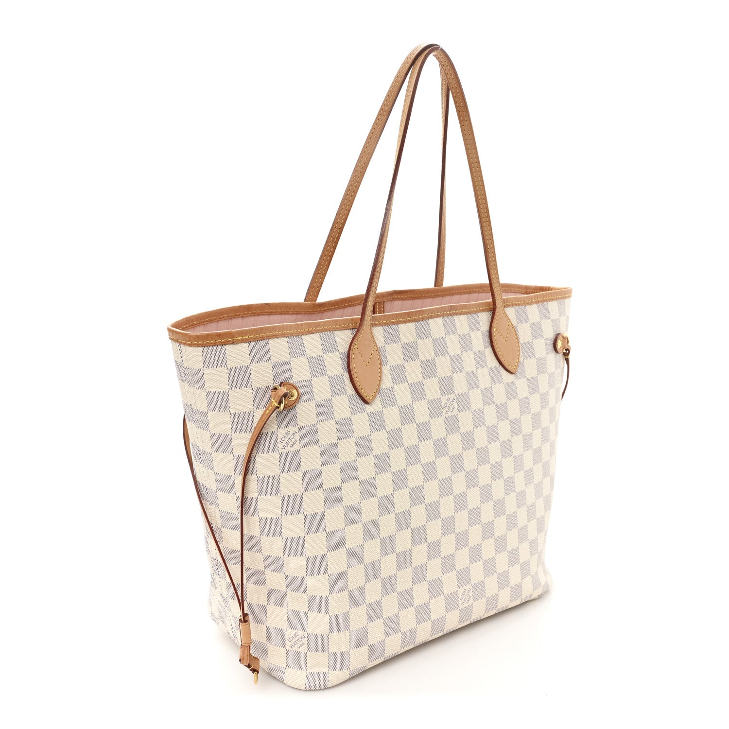 Damier Azur Neo Neverfull MM Rose Ballerine