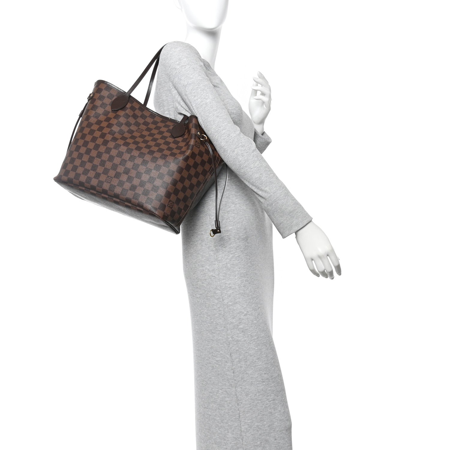 Damier Ebene Neo Neverfull MM Rose Ballerine