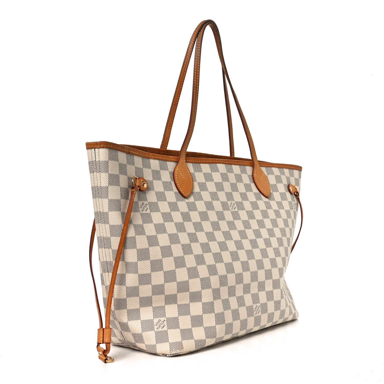 Damier Azur Neo Neverfull MM Rose Ballerine