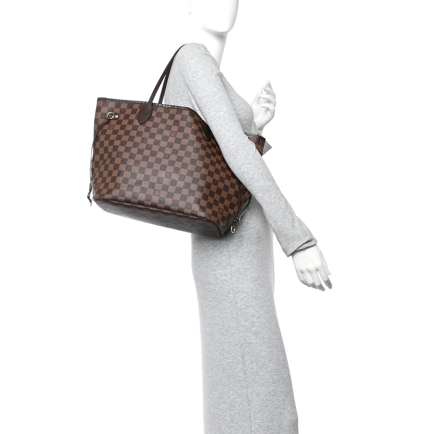 Damier Ebene Neo Neverfull MM Rose Ballerine