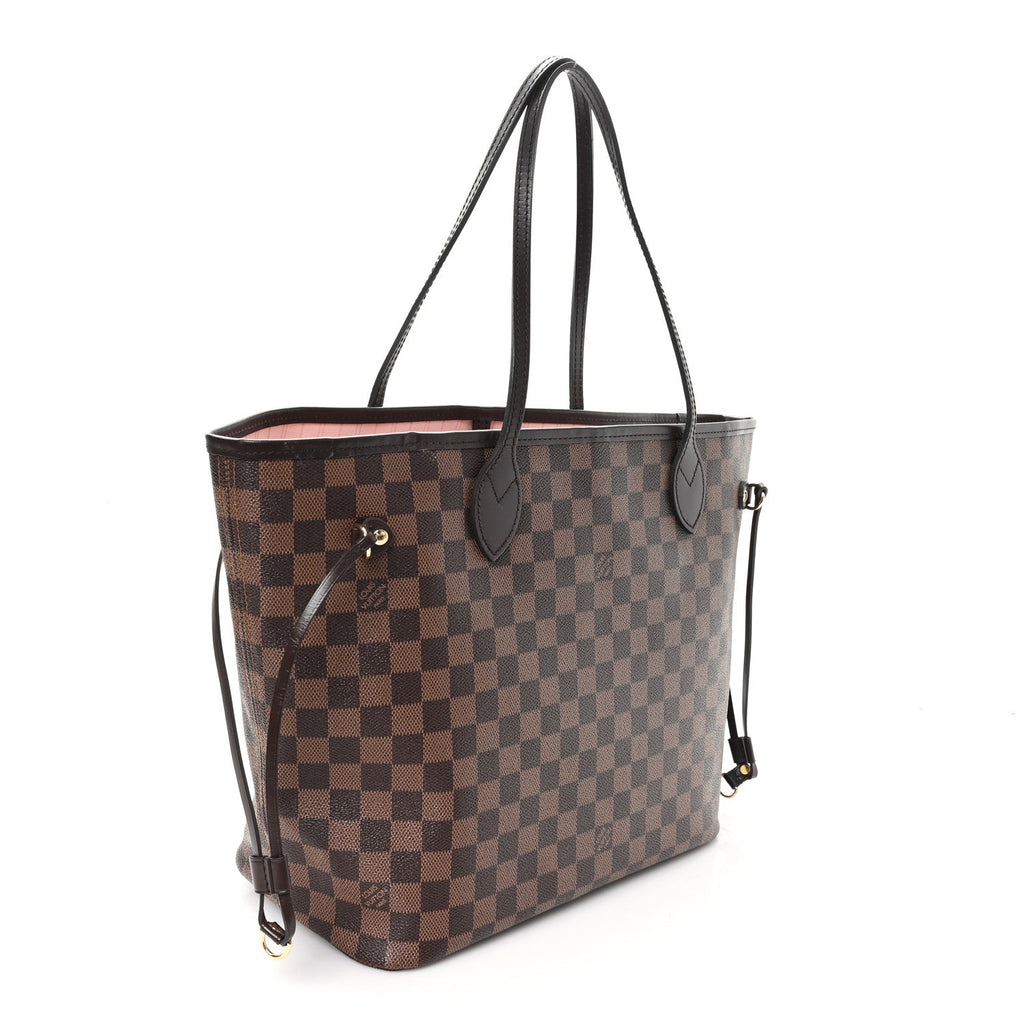 Damier Ebene Neo Neverfull MM Rose Ballerine