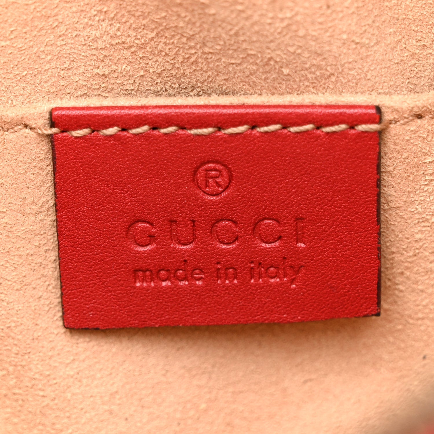 Calfskin Matelasse GG Marmont Belt Bag 85 34 Hibiscus Red