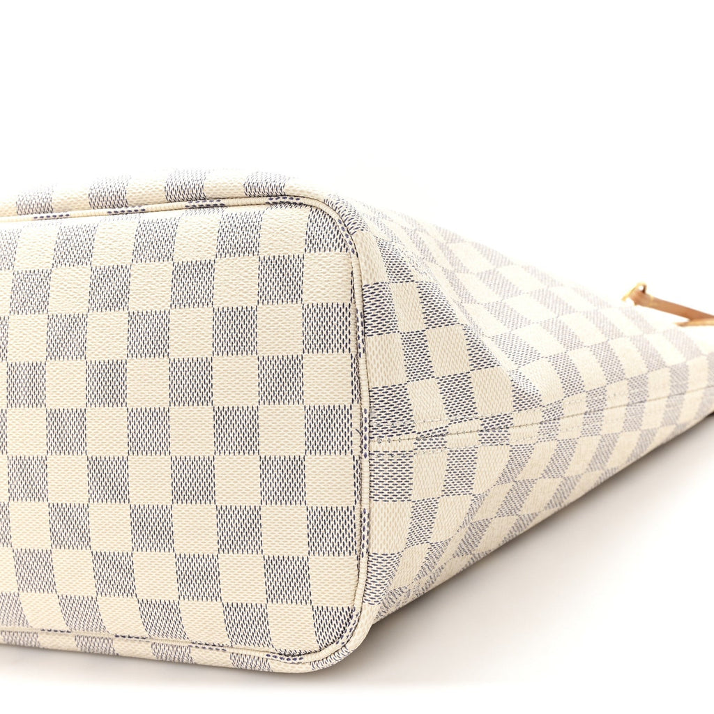 Damier Azur Neo Neverfull MM Rose Ballerine