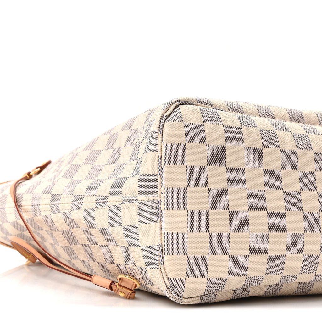 Damier Azur Neo Neverfull MM Rose Ballerine