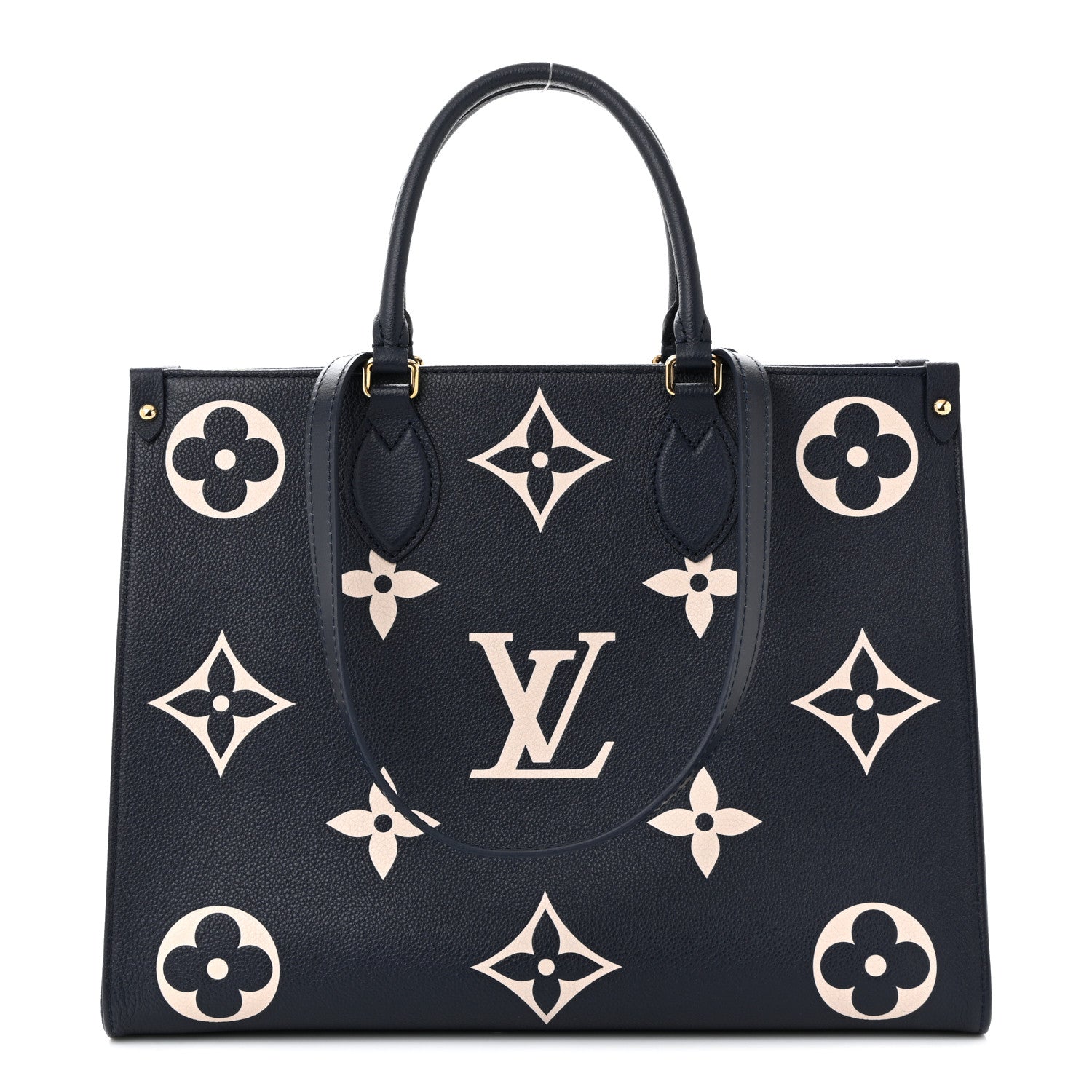 Empreinte Monogram Giant Onthego MM Navy Creme