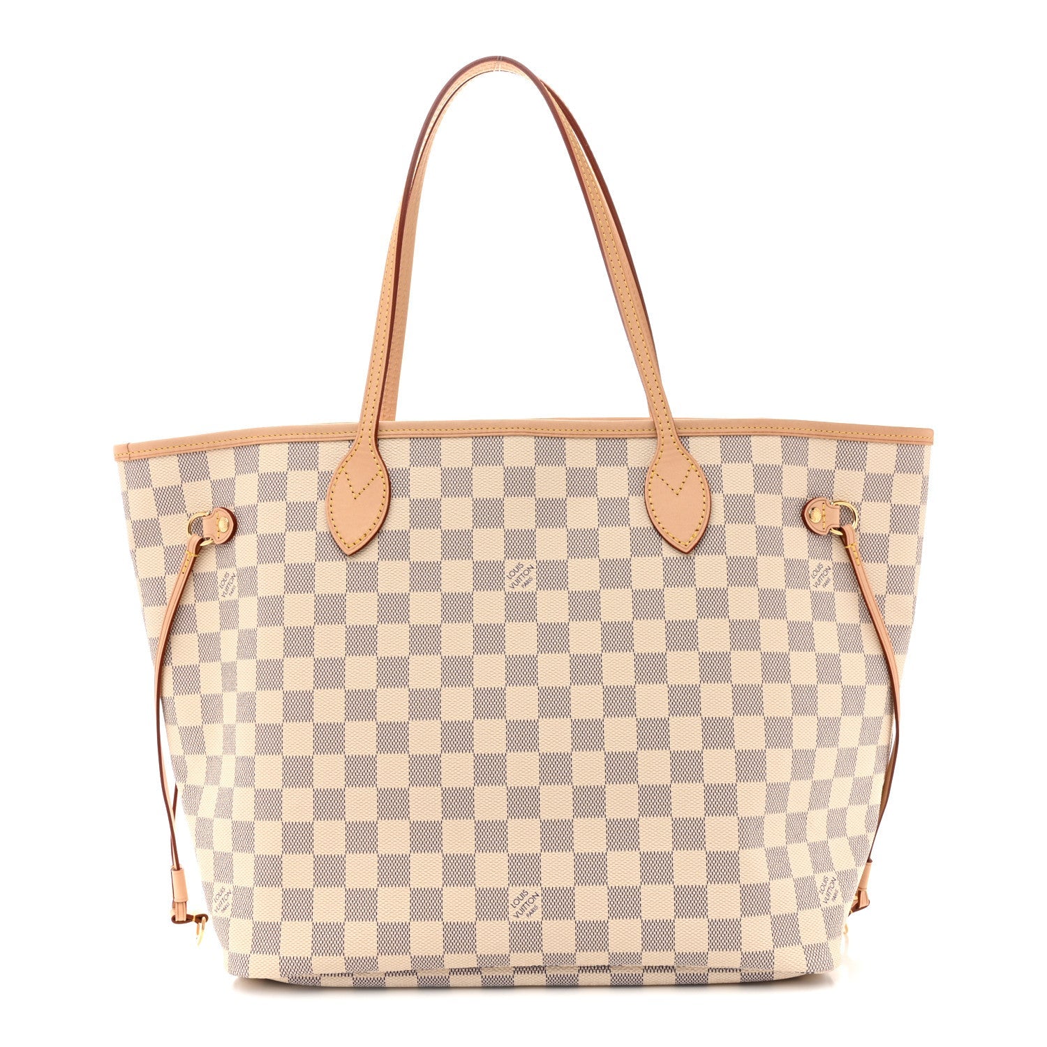 Damier Azur Neo Neverfull MM Rose Ballerine
