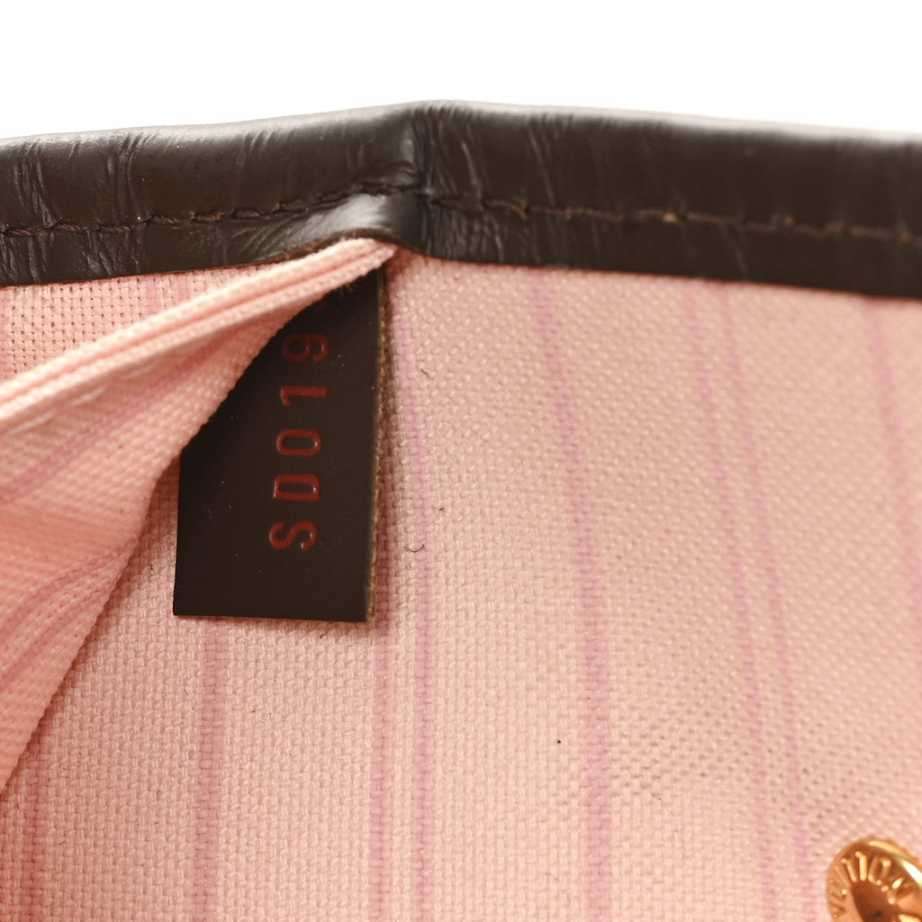Damier Ebene Neo Neverfull MM Rose Ballerine