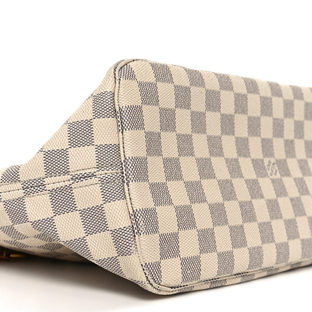 Damier Azur Neo Neverfull MM Rose Ballerine