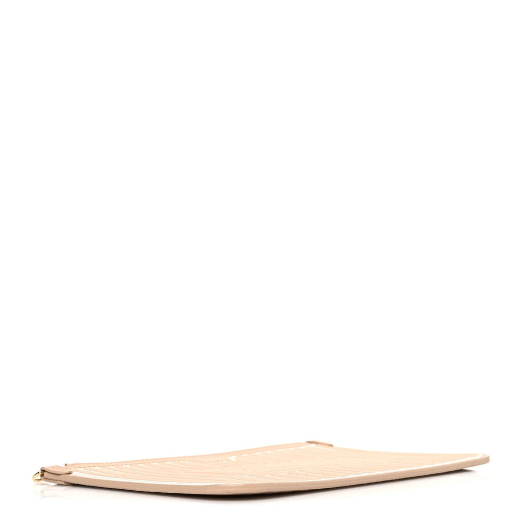 Calfskin Neverfull Inside Out MM Pochette Dune Hazelnut
