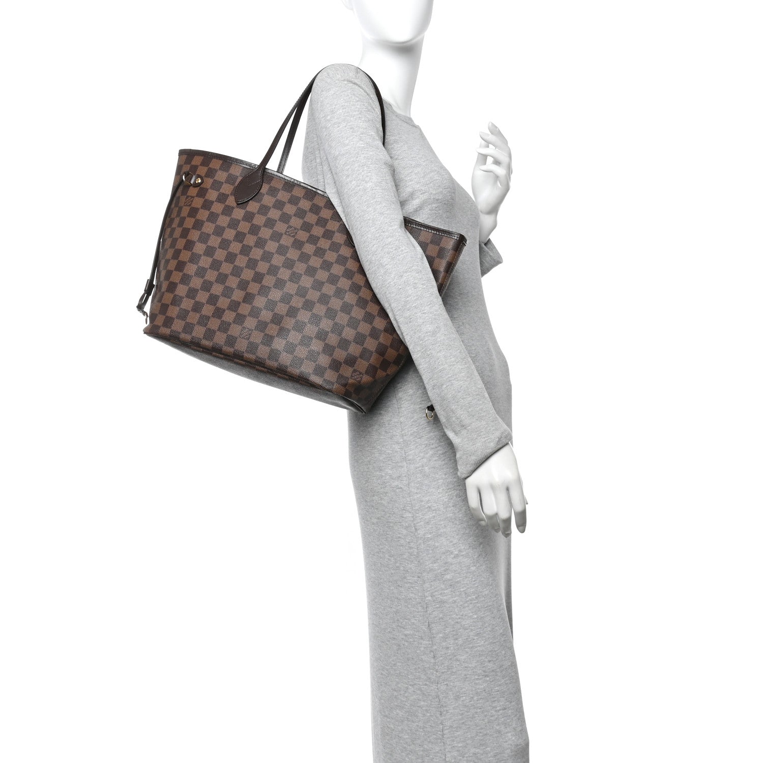 Damier Ebene Neo Neverfull MM Rose Ballerine