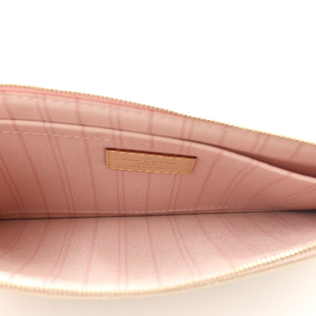 Damier Azur Neo Neverfull MM Rose Ballerine