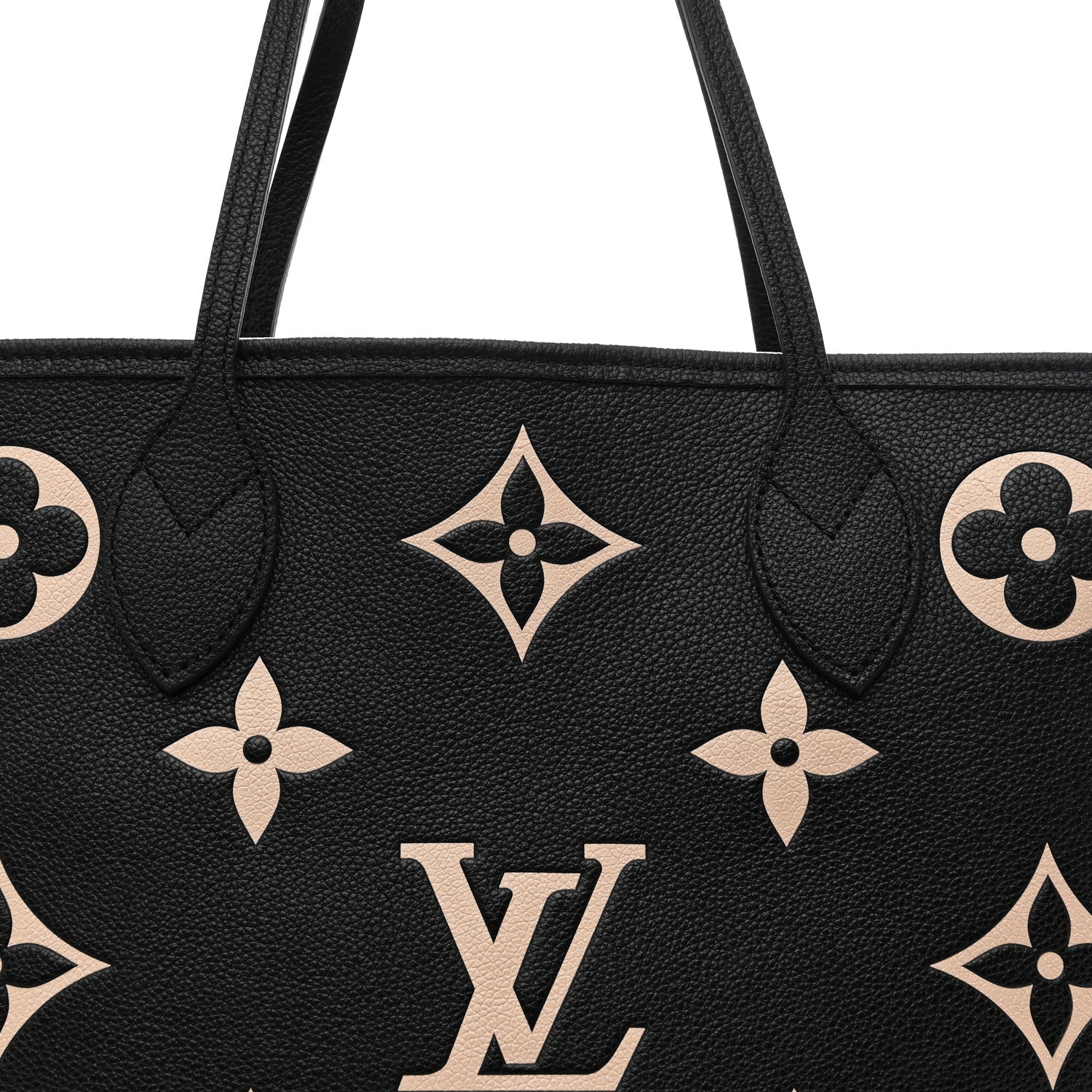 Empreinte Monogram Giant Neverfull MM Black Beige