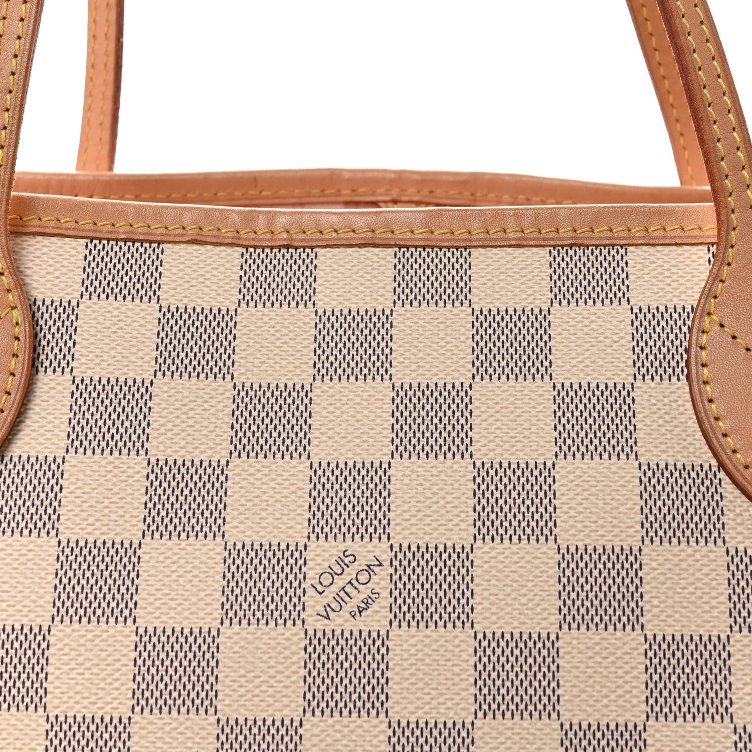 Damier Azur Neo Neverfull MM Rose Ballerine