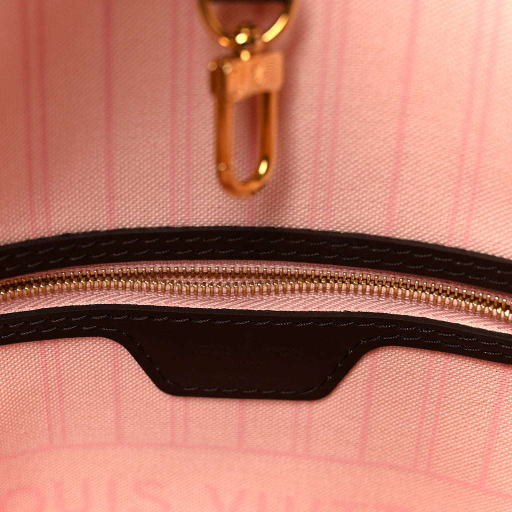 Damier Ebene Neo Neverfull MM Rose Ballerine