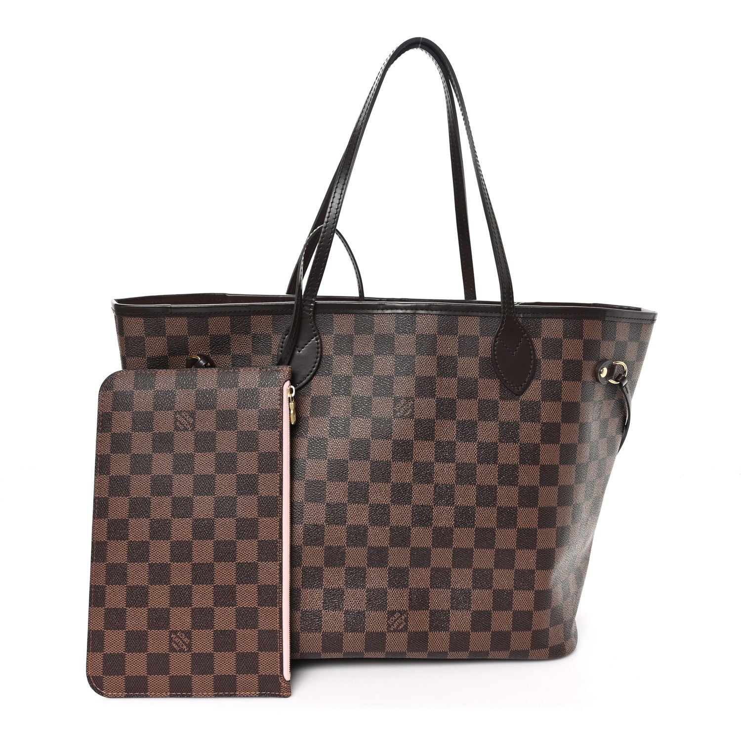 Damier Ebene Neo Neverfull MM Rose Ballerine