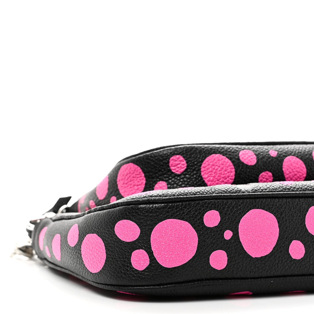 LV X YK Empreinte Multi Pochette Accessories Black Fuchsia