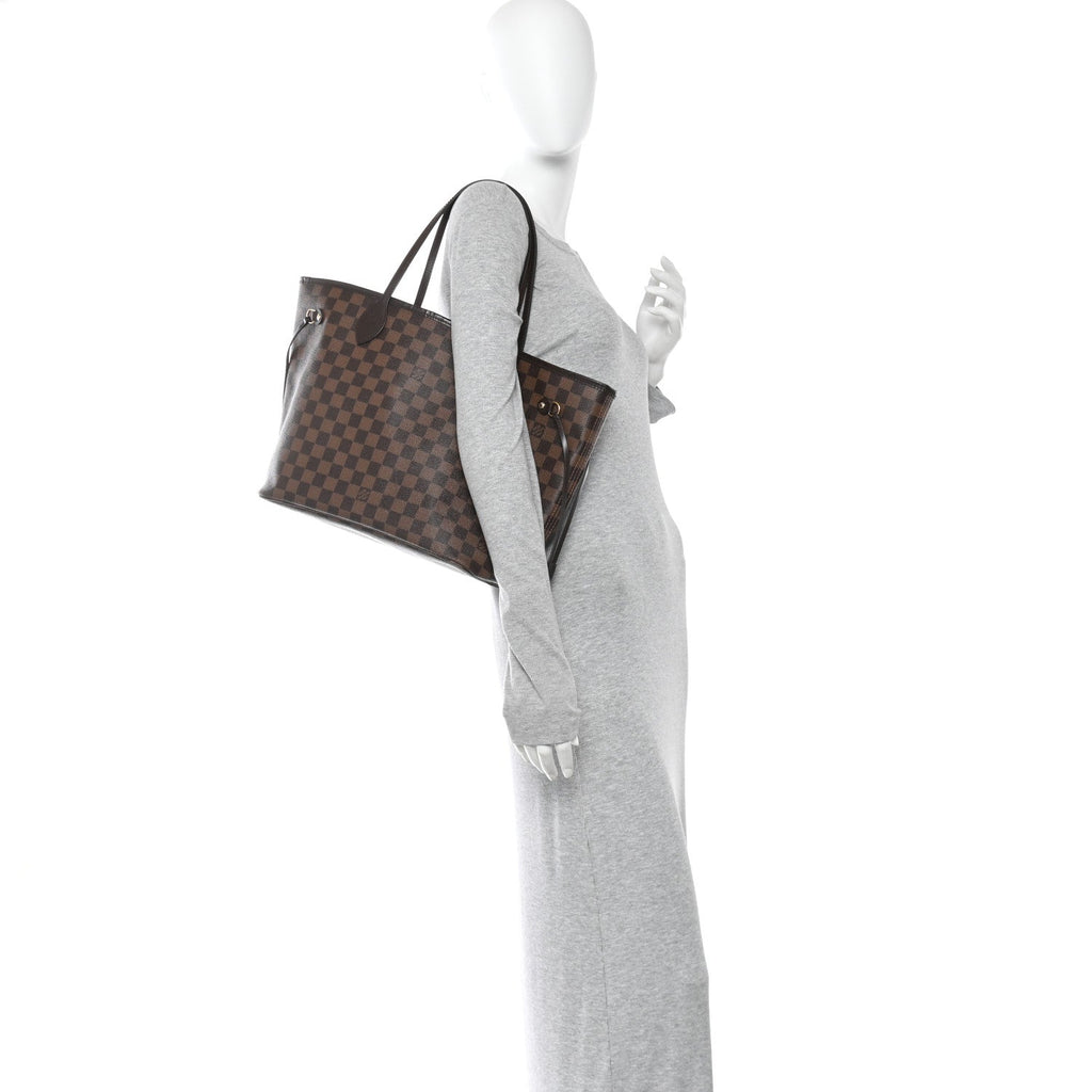 Damier Ebene Neo Neverfull MM Rose Ballerine