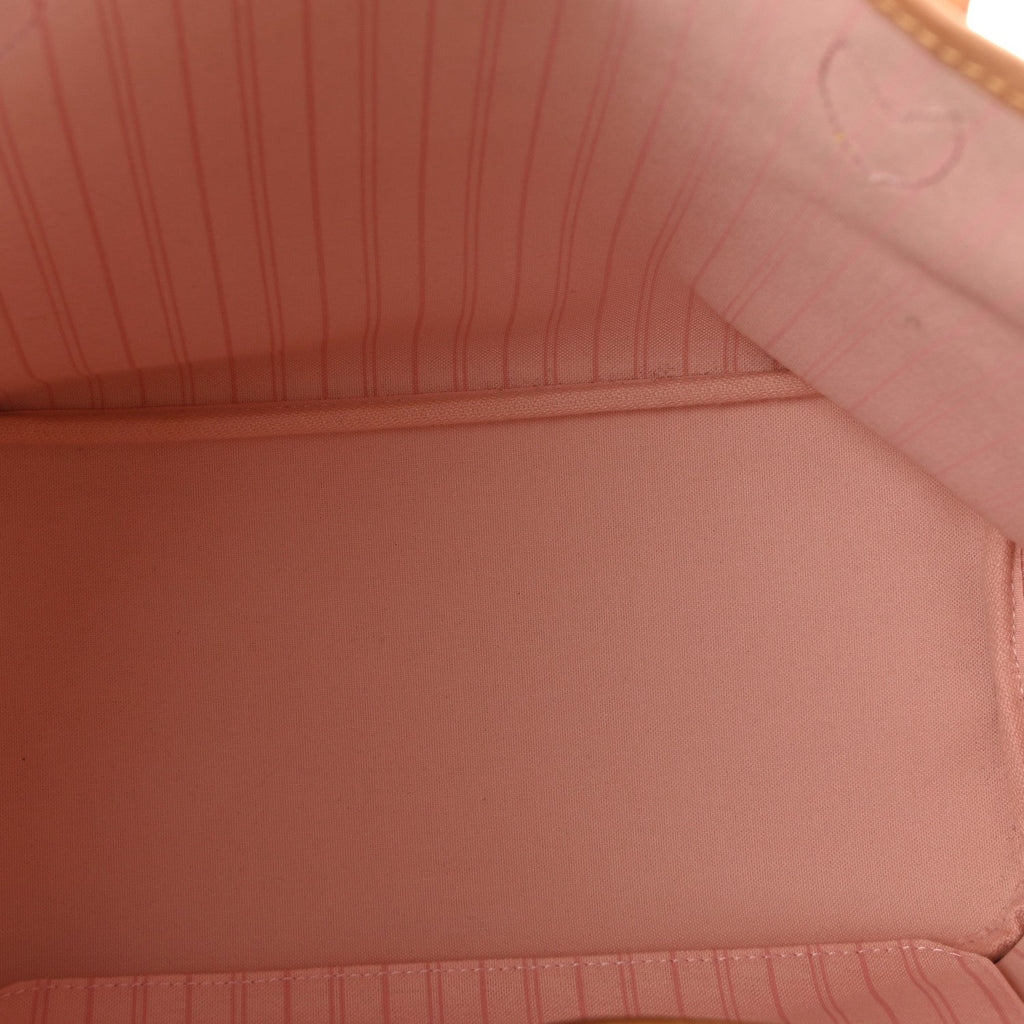Damier Azur Neo Neverfull MM Rose Ballerine