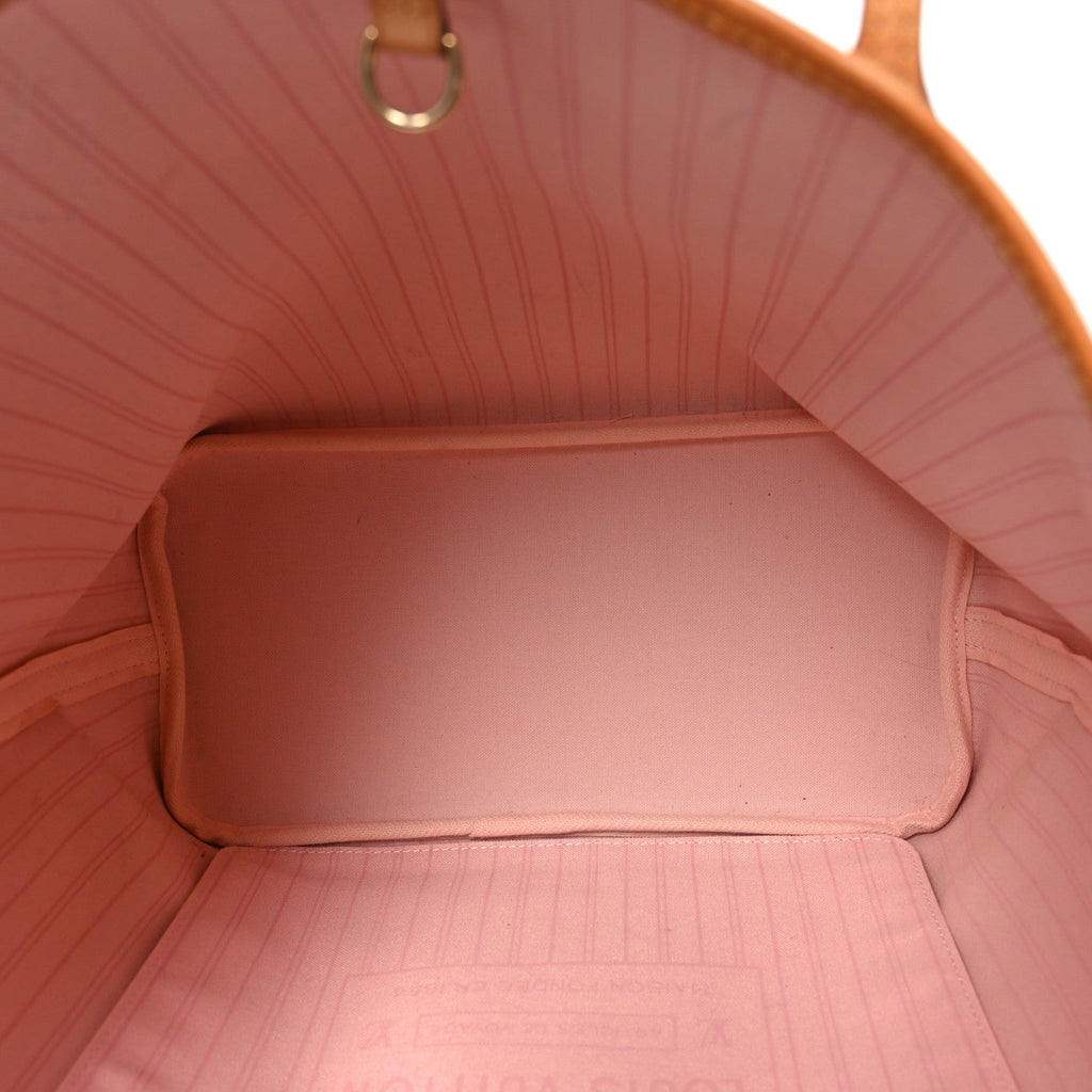 Damier Azur Neo Neverfull MM Rose Ballerine