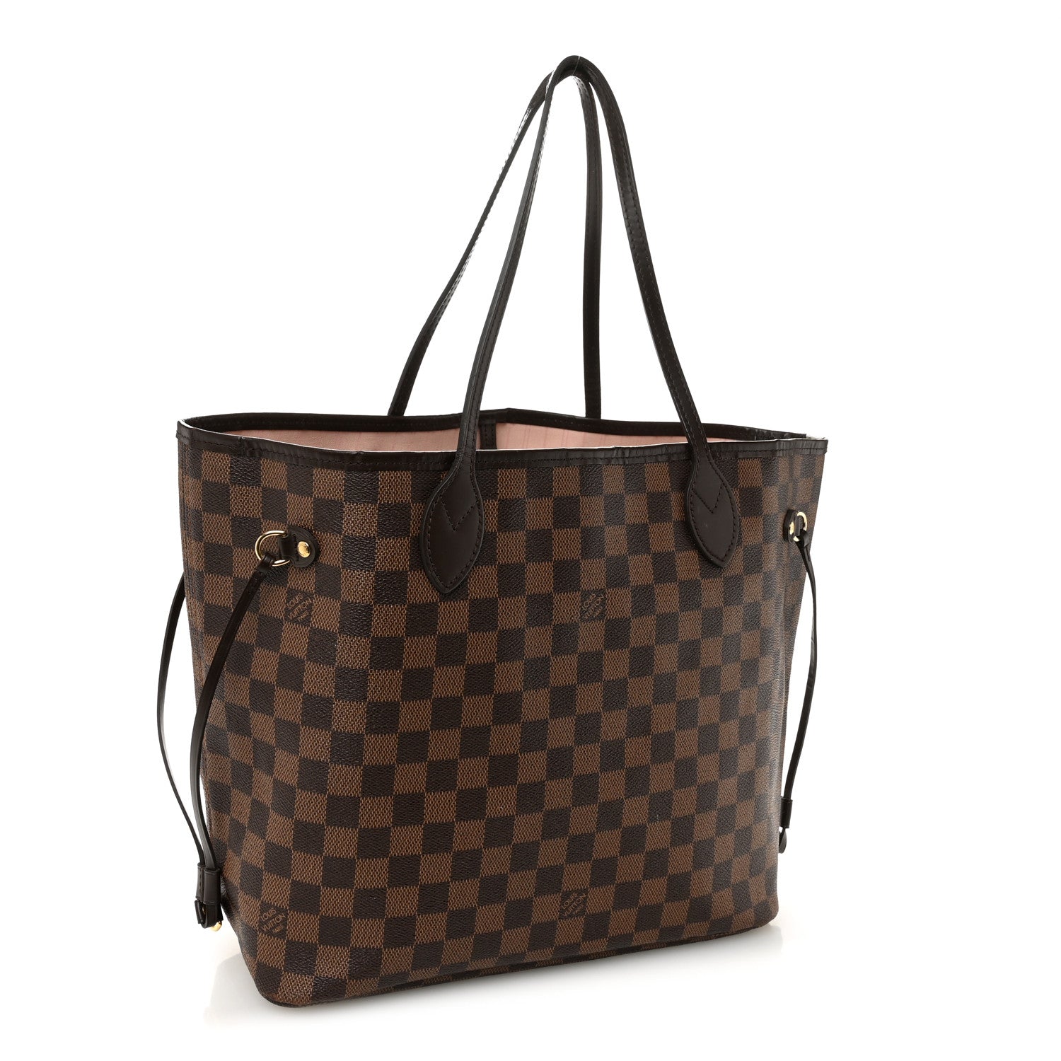 Damier Ebene Neo Neverfull MM Rose Ballerine