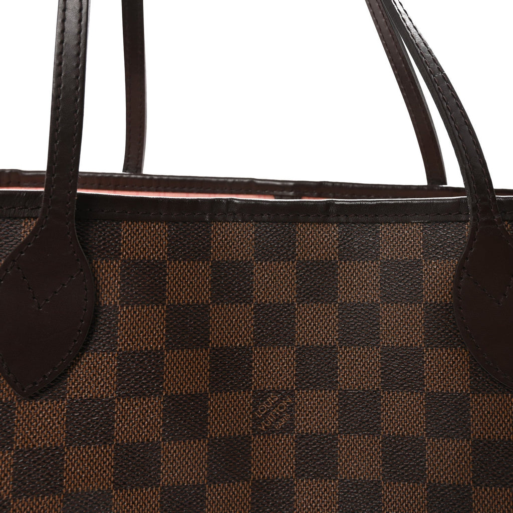 Damier Ebene Neo Neverfull MM Rose Ballerine