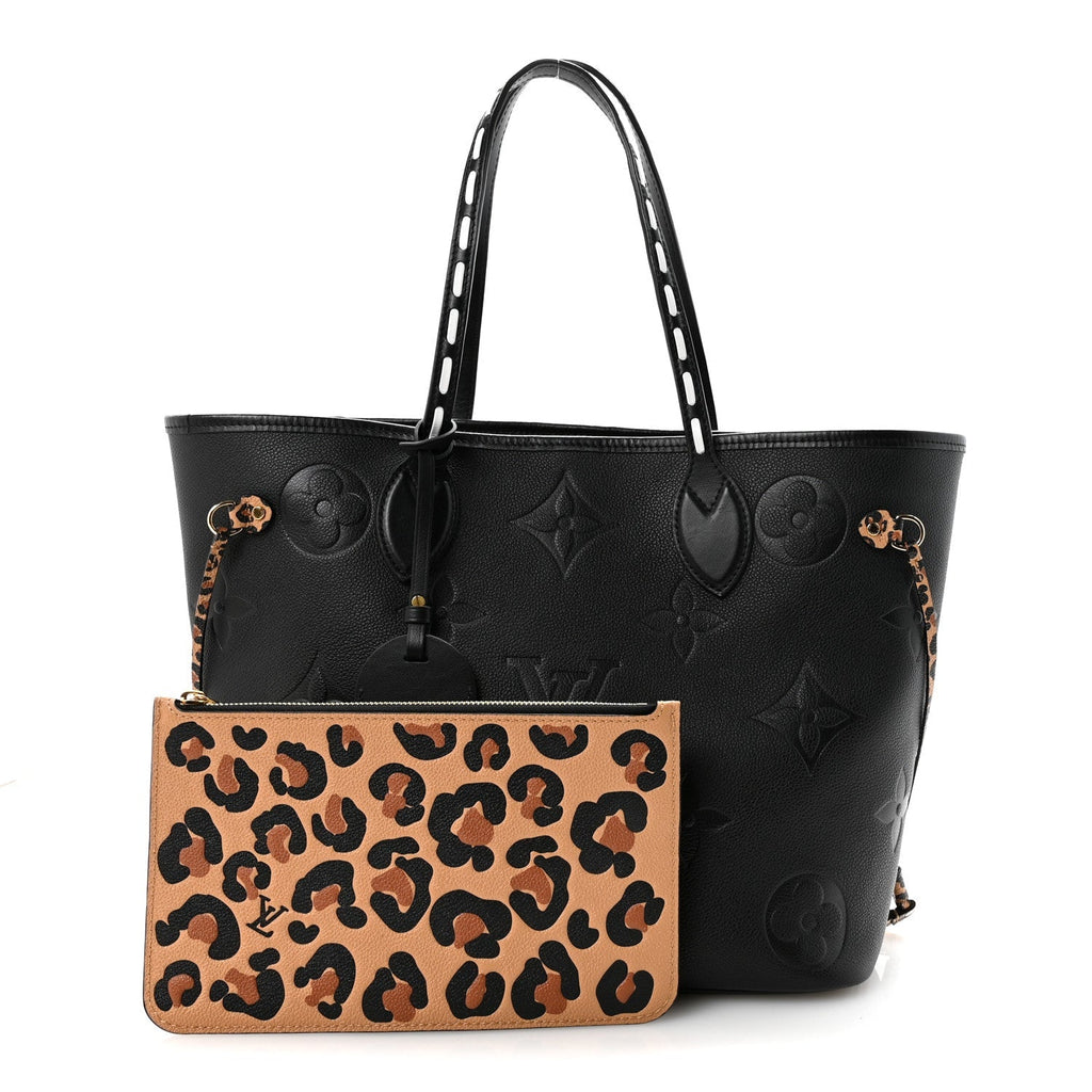 Empreinte Monogram Giant Wild at Heart Neverfull MM Black
