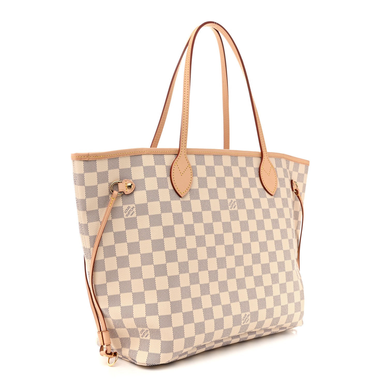 Damier Azur Neo Neverfull MM Rose Ballerine