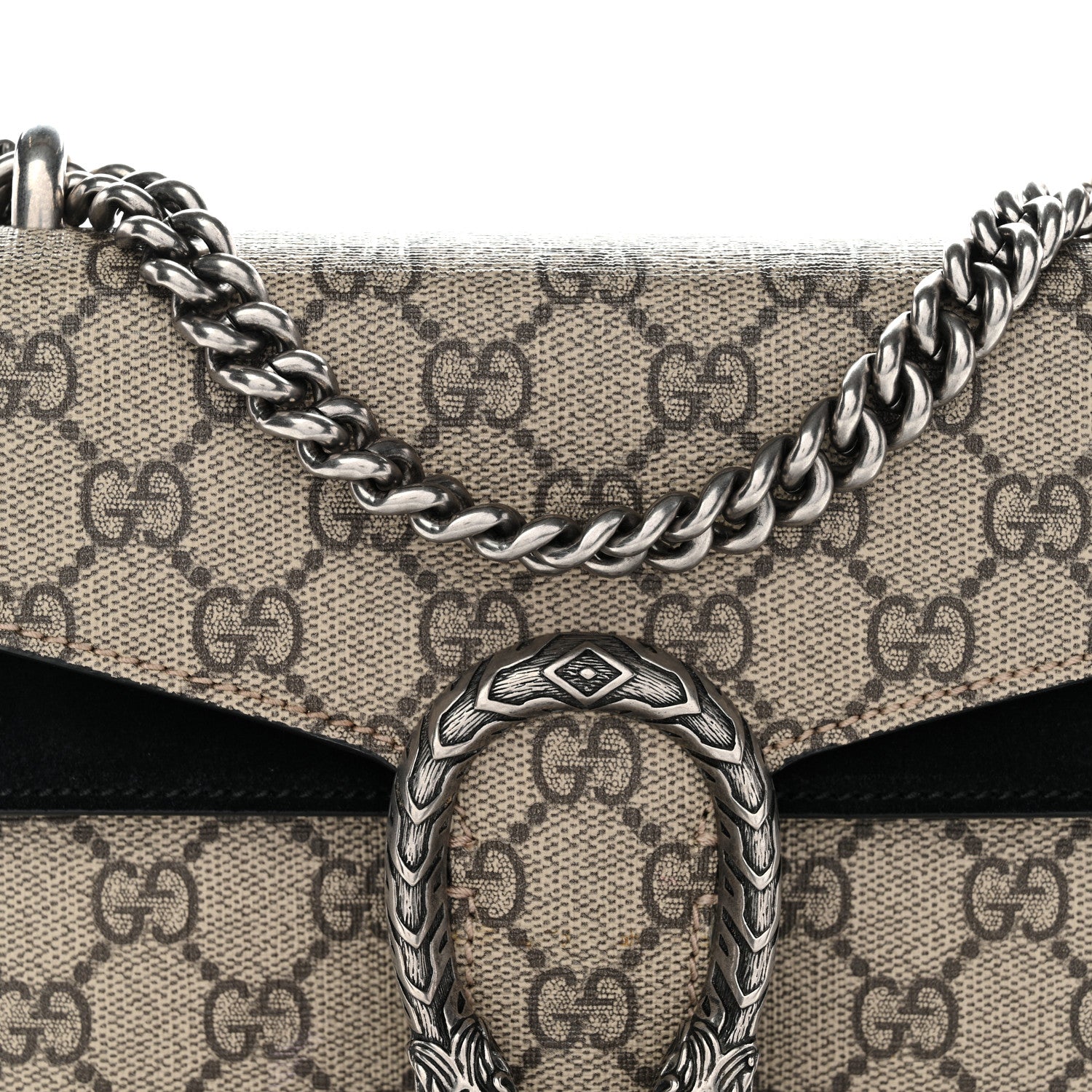 GG Supreme Monogram Mini Dionysus Shoulder Bag Black