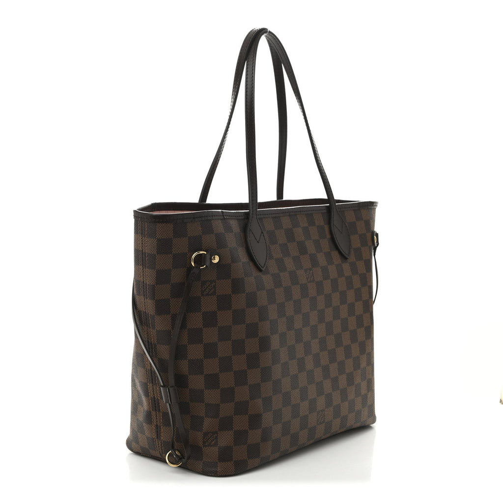 Damier Ebene Neo Neverfull MM Rose Ballerine