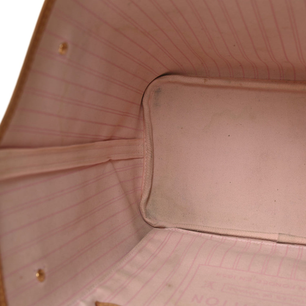 Damier Azur Neo Neverfull MM Rose Ballerine