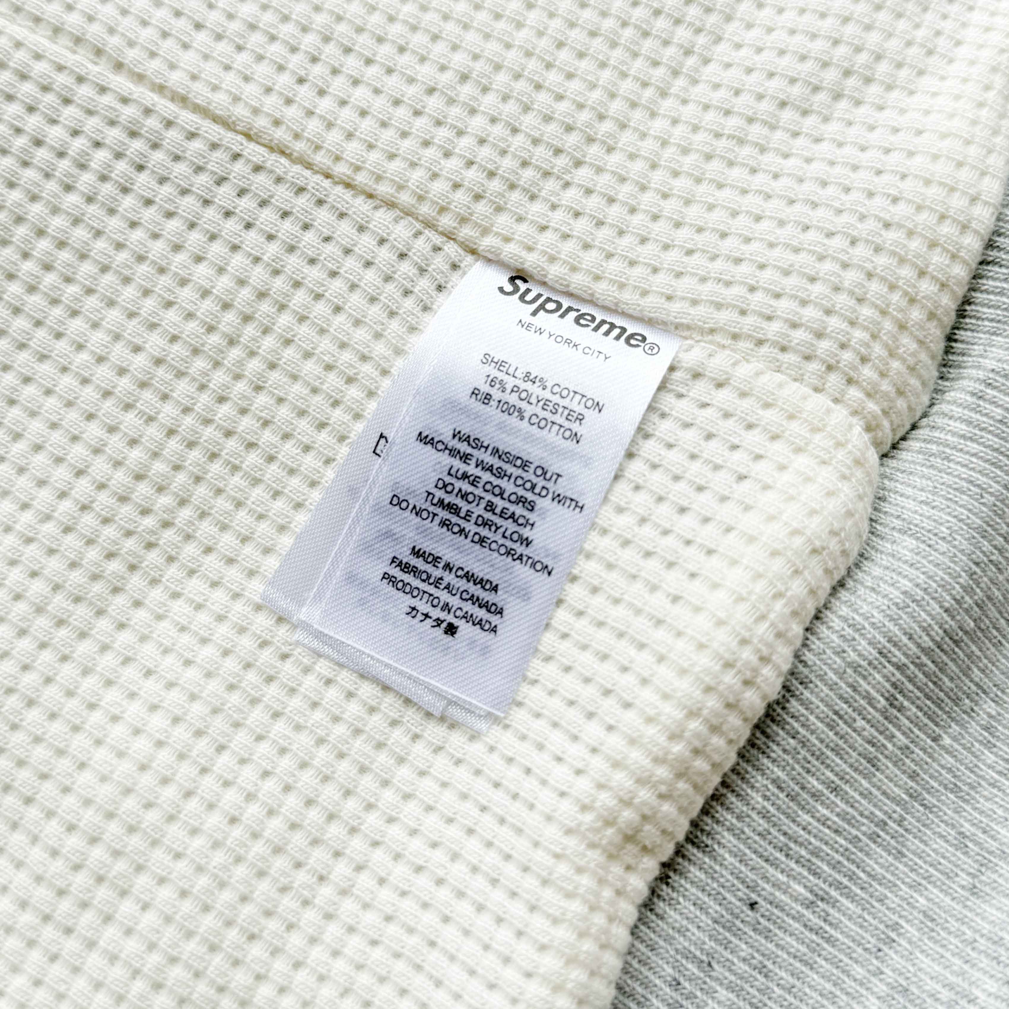 Supreme 25FW Thermal Lined Zip Up Hooded Sweatshirt