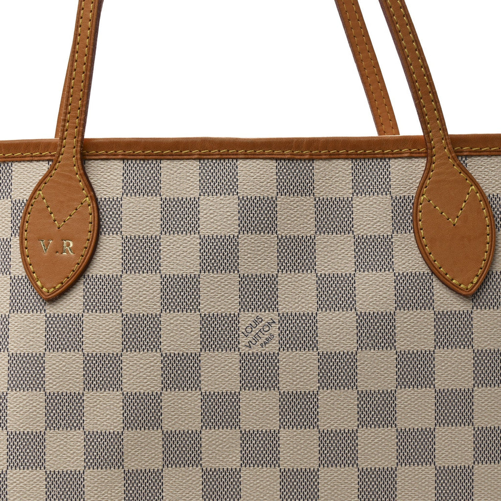 Damier Azur Neo Neverfull MM Rose Ballerine