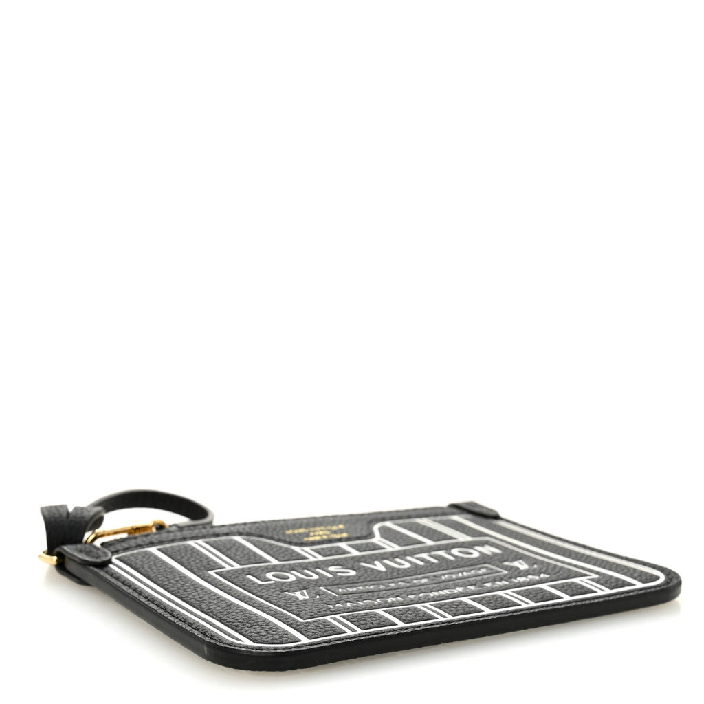 Calfskin Neverfull Inside Out MM Pochette Black