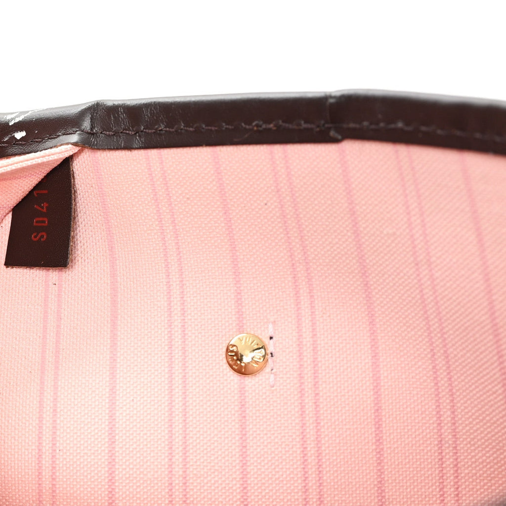 Damier Ebene Neo Neverfull MM Rose Ballerine
