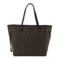 Damier Ebene Neo Neverfull MM Rose Ballerine