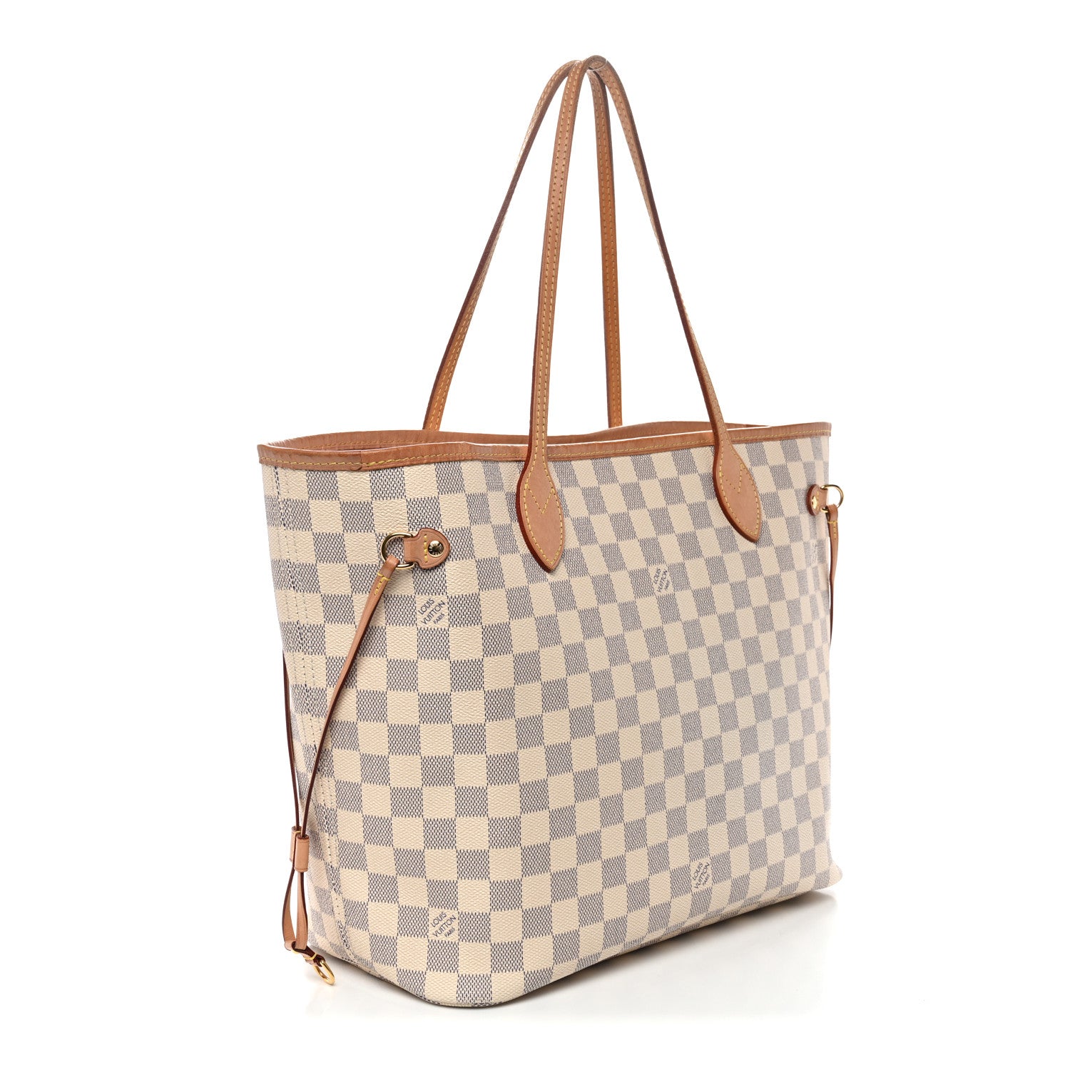 Damier Azur Neo Neverfull MM Rose Ballerine