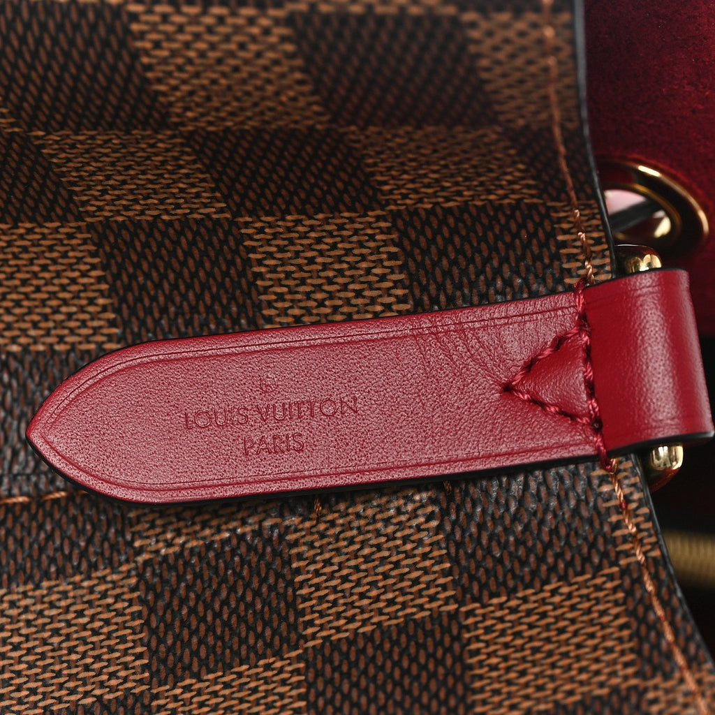 Damier Ebene Neonoe MM Cherry Berry