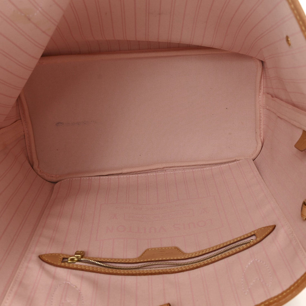 Damier Azur Neo Neverfull MM Rose Ballerine