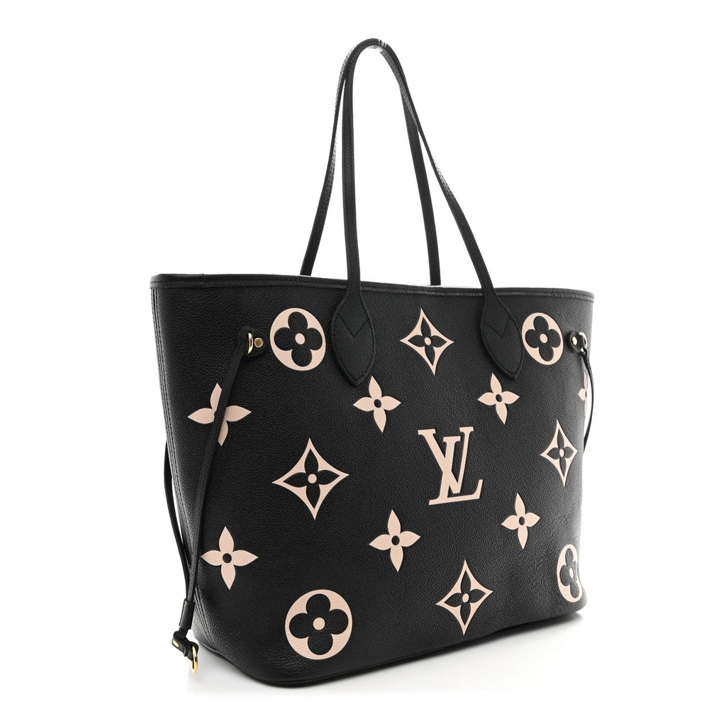 Empreinte Monogram Giant Neverfull MM Black Beige