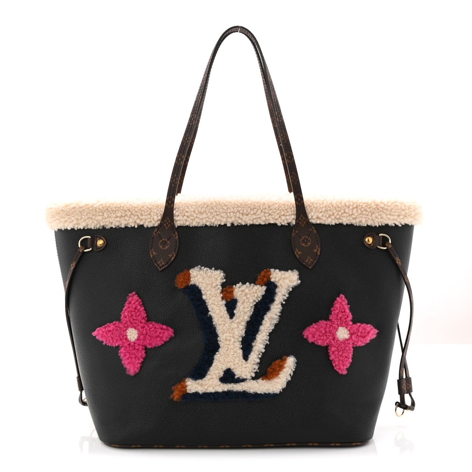 Calfskin Monogram Teddy Neverfull MM Black