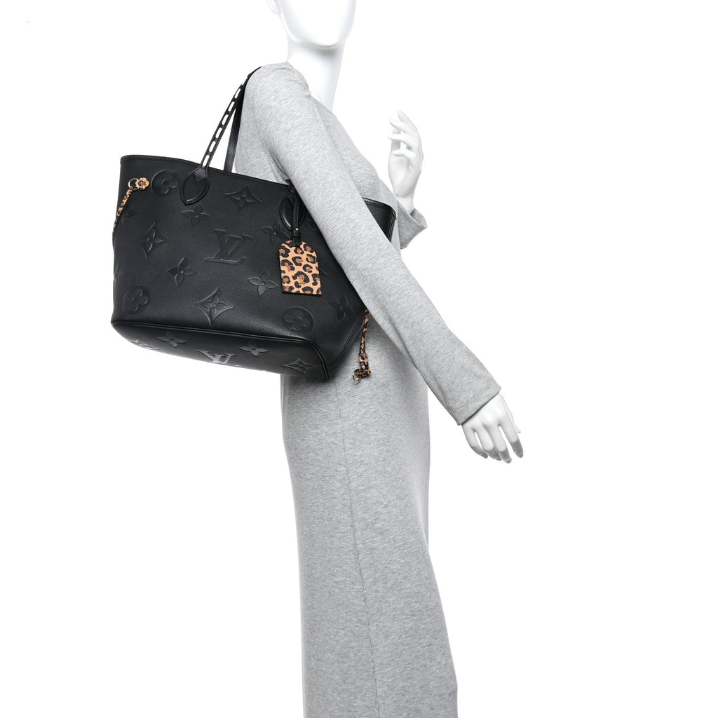 Empreinte Monogram Giant Wild at Heart Neverfull MM Black