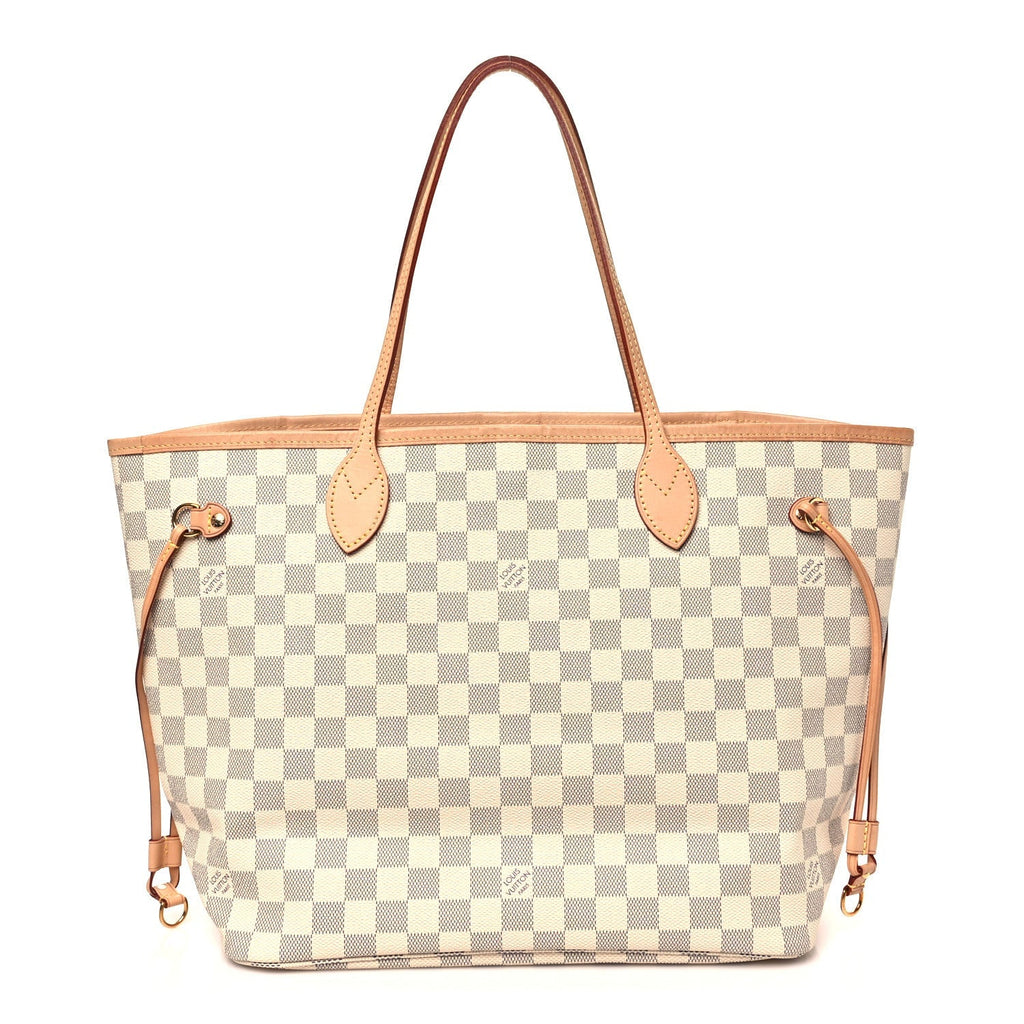 Damier Azur Neo Neverfull MM Rose Ballerine
