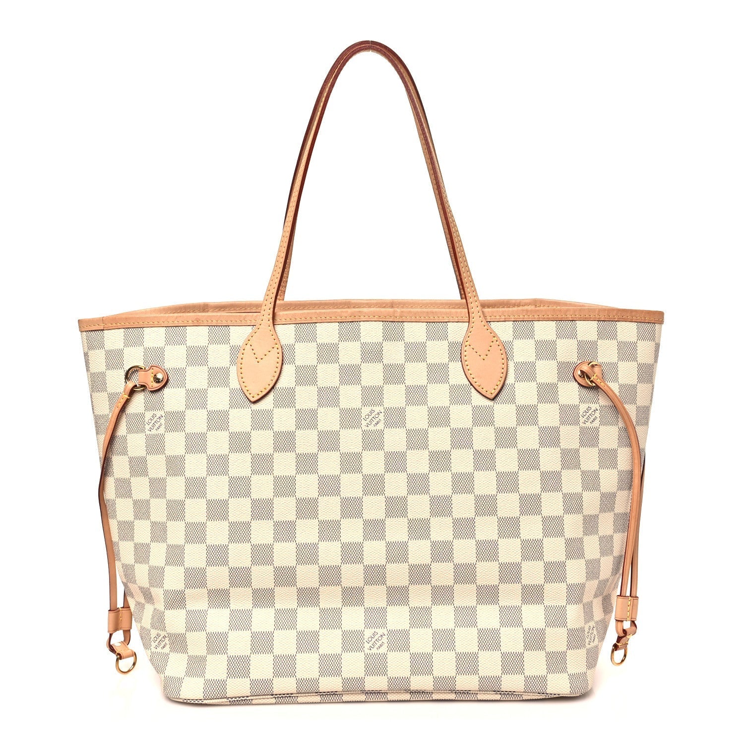 Damier Azur Neo Neverfull MM Rose Ballerine