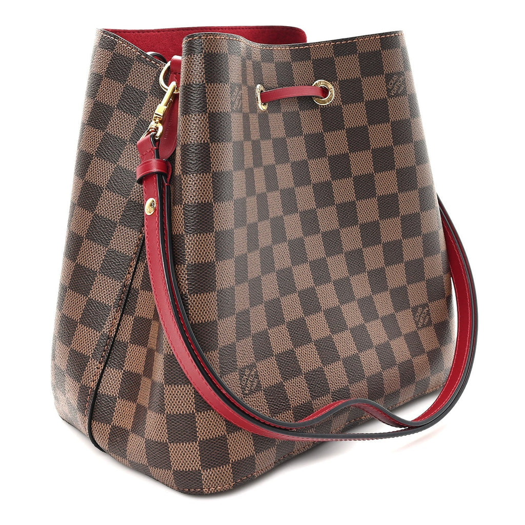 Damier Ebene Neonoe MM Cherry Berry