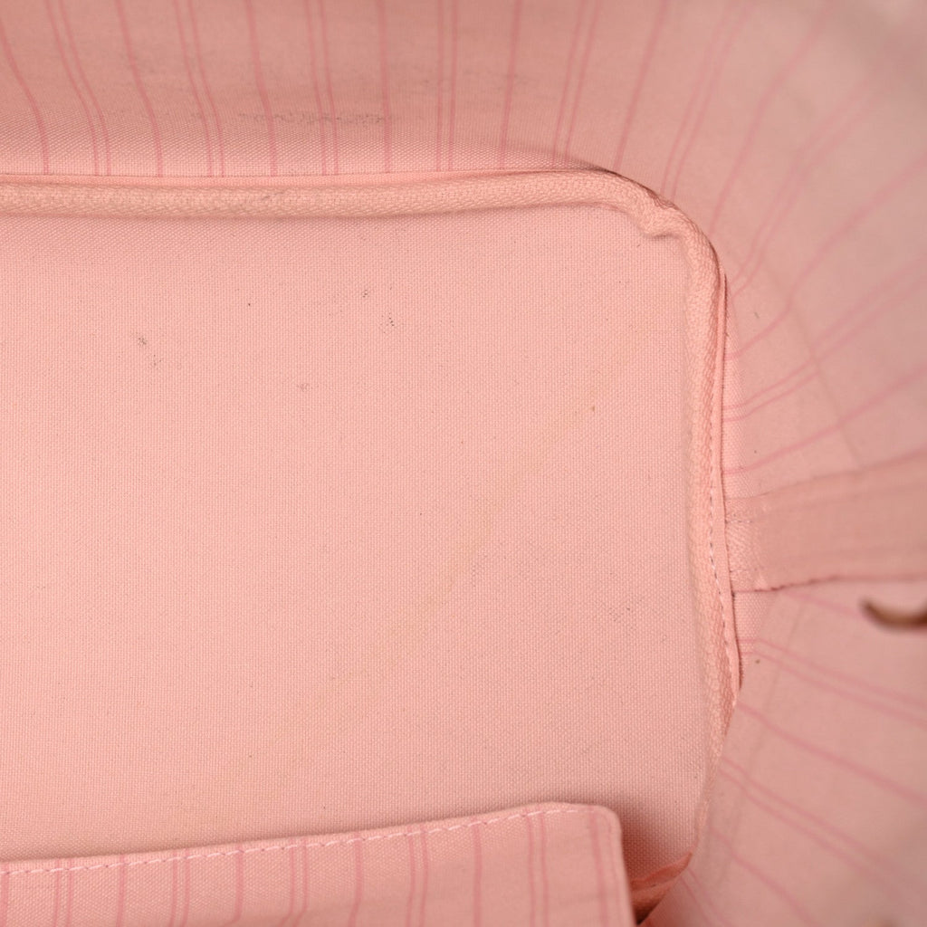 Damier Azur Neo Neverfull MM Rose Ballerine