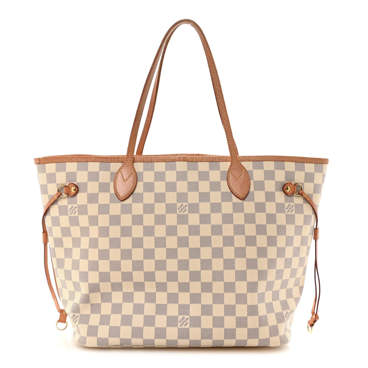 Damier Azur Neo Neverfull MM Rose Ballerine
